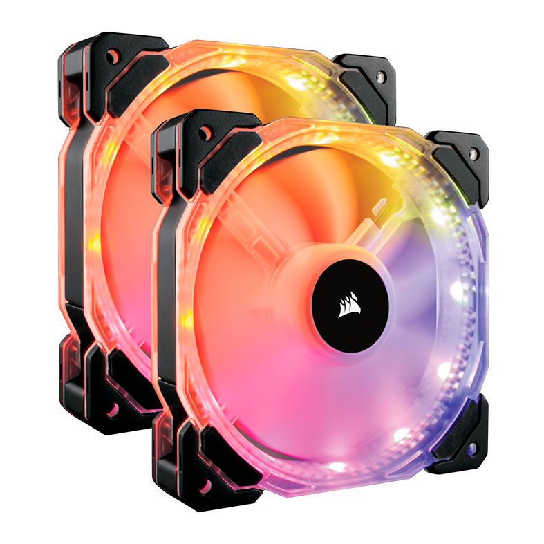 Kit Ventoinhas Corsair HD140 RGB 2x140mm, CO-9050069-WW