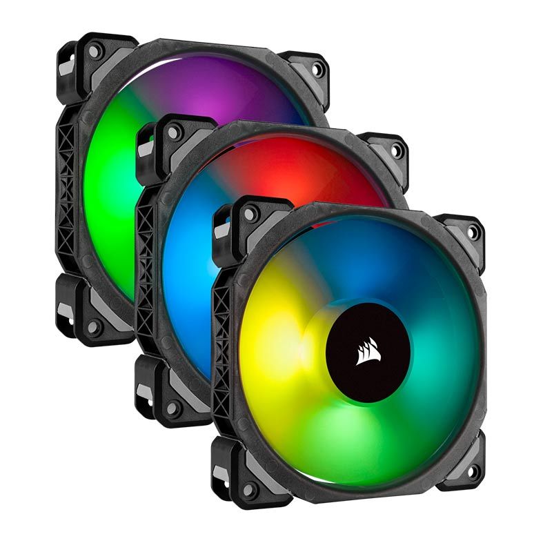 Kit Ventoinhas Corsair ML120 Pro RGB 3x120mm, CO-9050076-WW