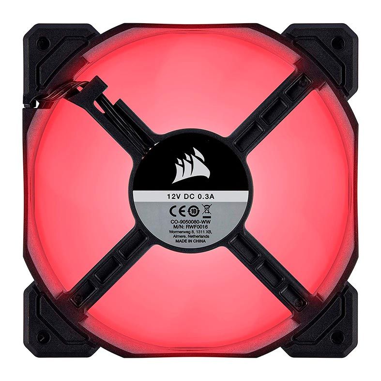 Ventoinha Corsair AF120 LED Vermelho 2018, 120mm, CO-9050080-WW
