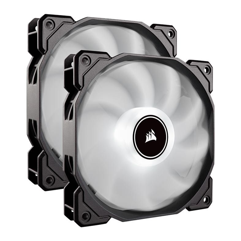 Kit Ventoinhas Corsair AF140 LED Branco 2x140mm 2018, CO-9050088-WW
