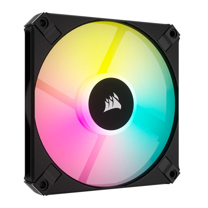 Kit Ventoinhas Corsair Icue AF120 Slim PWM, RGB, 2x120mm, Preto, CO-9050163-WW