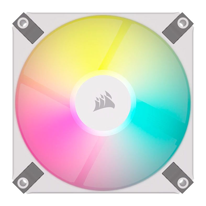 Kit Ventoinha Corsair AF120 Slim PWM, RGB, 2x120mm, Branco, CO-9050165-WW