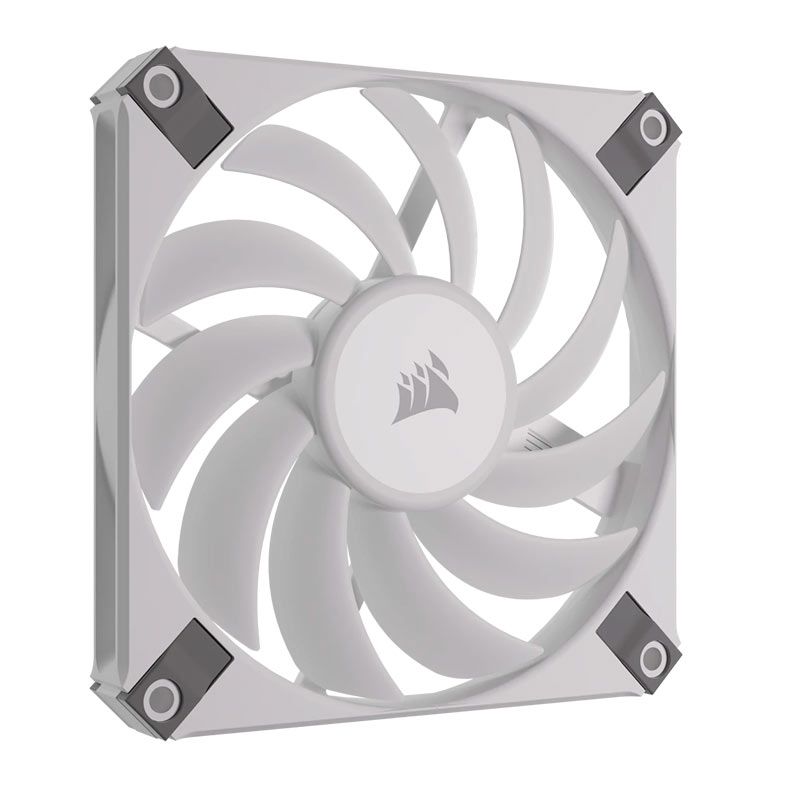 Kit Ventoinha Corsair AF120 Slim PWM, RGB, 2x120mm, Branco, CO-9050165-WW