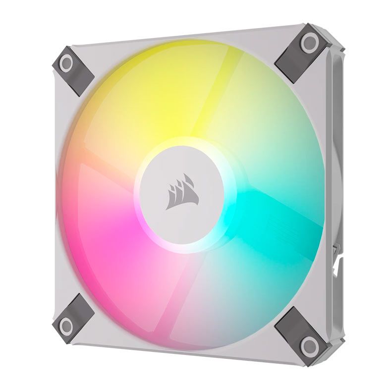 Kit Ventoinha Corsair AF120 Slim PWM, RGB, 2x120mm, Branco, CO-9050165-WW