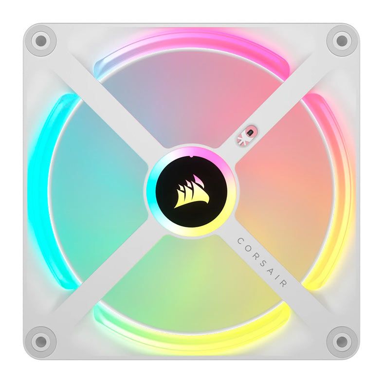 Kit Ventoinhas Corsair Icue Link QX140 PWM, RGB, 140mm, 2x140mm, Branco, CO-9051008-WW