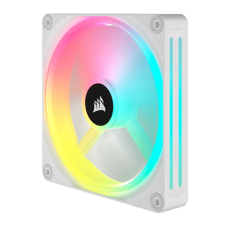 Kit Ventoinhas Corsair Icue Link QX140 PWM, RGB, 140mm, 2x140mm, Branco, CO-9051008-WW