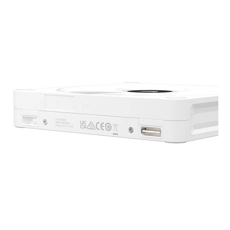 Kit Ventoinhas Corsair Icue Link QX140 PWM, RGB, 140mm, 2x140mm, Branco, CO-9051008-WW