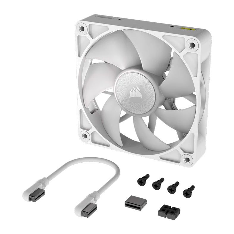Ventoinha Corsair Icue Link RX120 PWM, RGB, 120mm, Branco, CO-9051021-WW