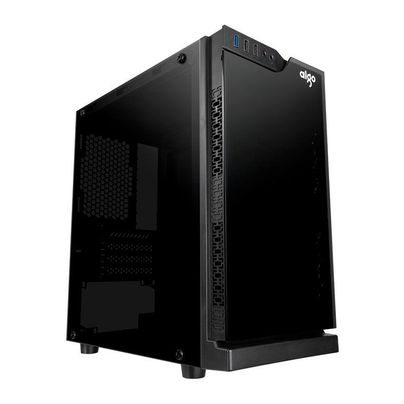 Gabinete Gamer Aigo Cool Shadow Mini Preto Lateral Acrilico