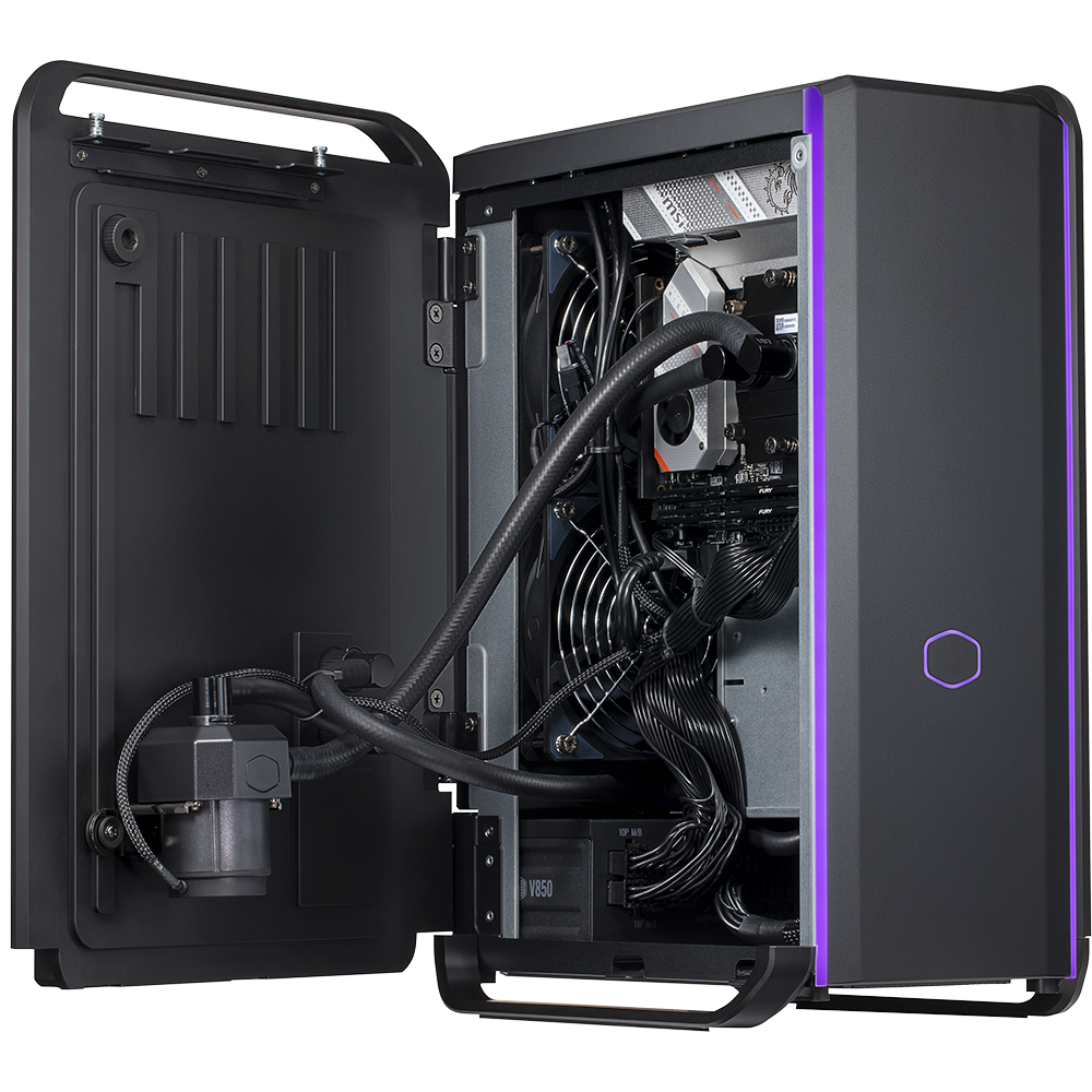 Computador Gamer Cooler Master Cooling X, AMD Ryzen 9 7950X3D, GeForce RTX 4080 16GB, 64GB DDR5, SSD M.2 4TB, Liquid Cooler + Fonte Cooler Master V850