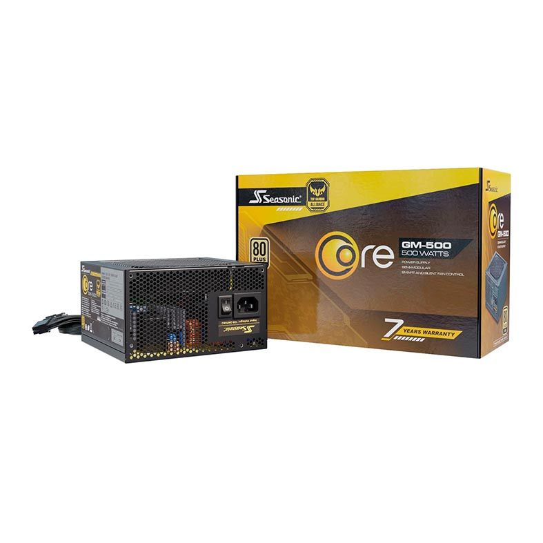 Fonte Seasonic Core GM-500W Semi Modular 80 Plus Gold, CORE GM-500