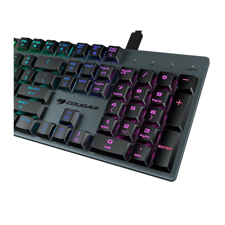 Teclado Mecanico Cougar Luxlim, Low-Profile, Switch Vermelho, COUGAR-LUXLIM