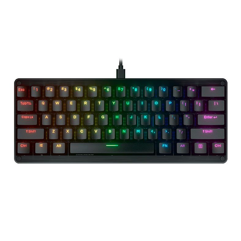 Teclado Mecanico Cougar Puri Mini RGB, Switch Vermelho, COUGAR-PURI-MINI-RGB