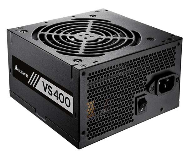 Fonte Corsair VS400 80Plus White PFC Ativo 400W, CP-9020117-LA