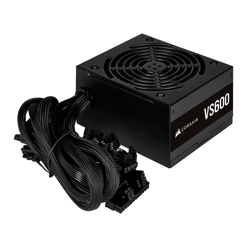Fonte Corsair VS Series VS600, 600W, 80 Plus White, Preta, CP-9020224-NA