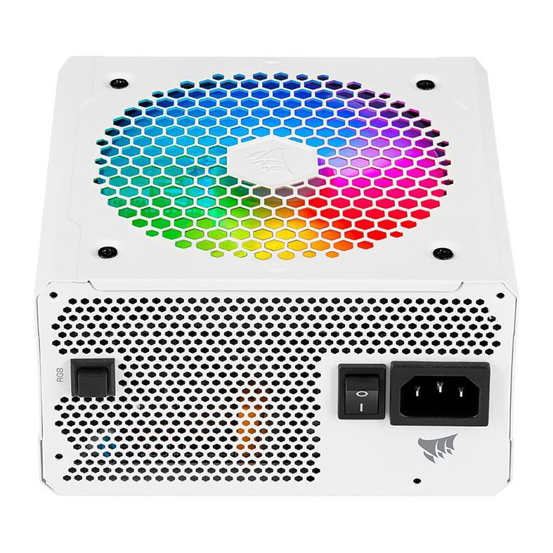 Fonte Corsair CX-F RGB Series CX550F RGB, 550W, Full Modular, 80 Plus Bronze, White, CP-9020225-BR