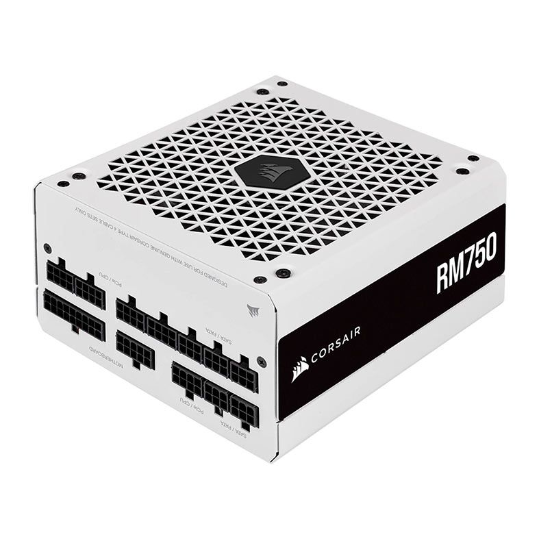 Fonte Corsair RM Series RM750, 750W, Full Modular, 80 Plus Gold, White, CP-9020231-WW