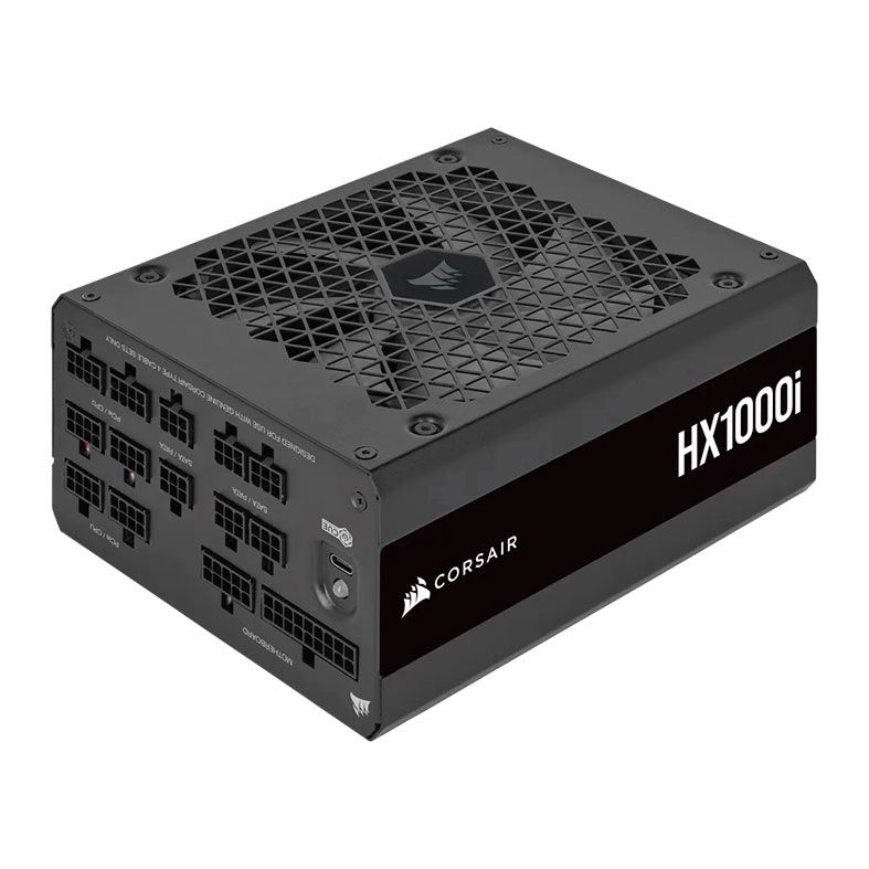 Fonte Corsair HX1000i, 1000W, Full Modular, ATX 3.1, PCIe 5.1, 80 Plus Platinum, Preta, CP-9020259-WW