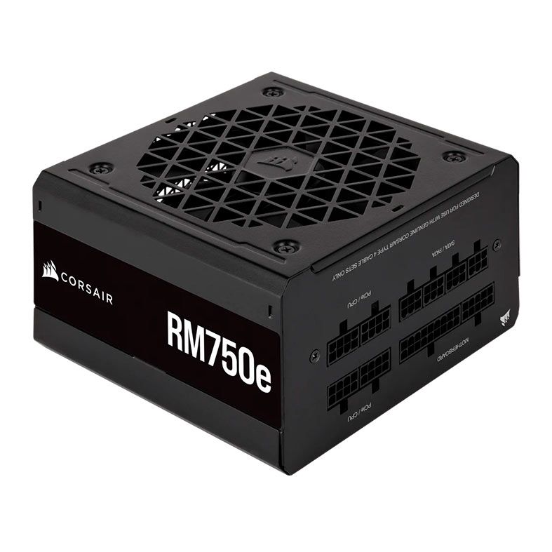 Fonte Corsair RM750e, 750w, Full Modular, 80 Plus Gold, Preto, CP-9020262-BR