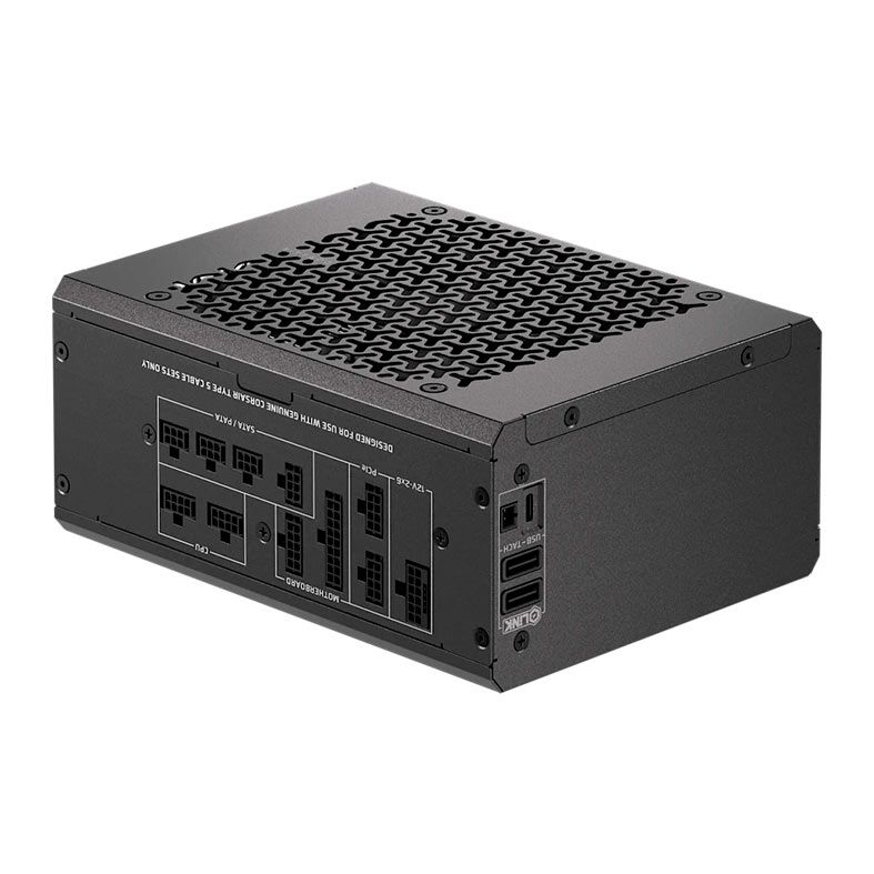 Fonte Corsair HX1200i Shift, 1200W, Full-Modular, ATX 3.1, PCIe 5.1, 80 Plus Platinum, Preto, CP-9020267-WW