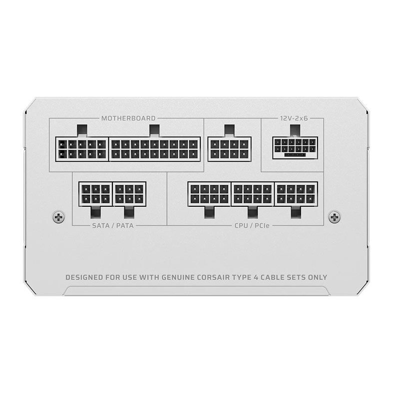 Fonte Corsair RM1000e, 1000W, Full-Modular, ATX 3.1 PCIe 5.1, Cybenetics Gold, Branco, CP-9020294-BR