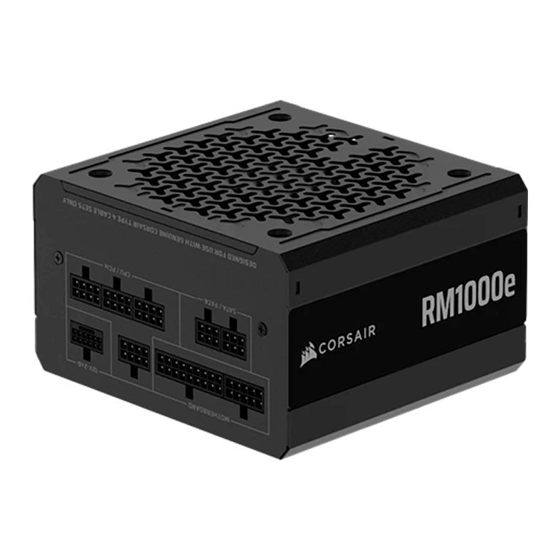 OPENBOX Fonte Corsair RM1000e, 1000W, Full-Modular, ATX 3.1, PCie 5.1, Cybenetics Gold, Preto, CP-9020297-BR