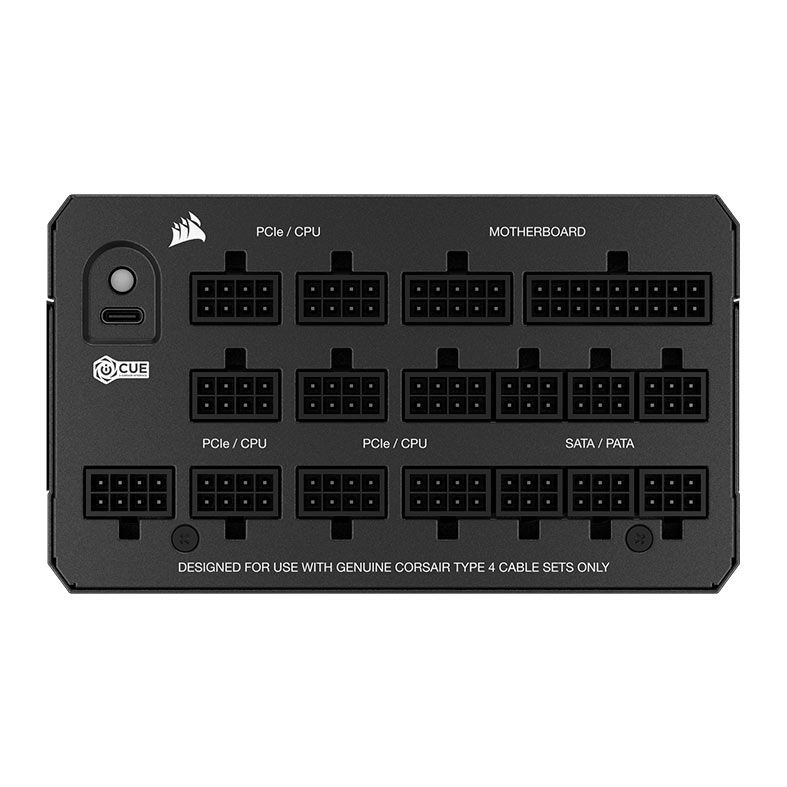Fonte Corsair HX1200i, 1200W, Full-Modular, ATX 3.1 PCIe 5.1, Cybenetics Platinum, Preto, CP-9020307-BR