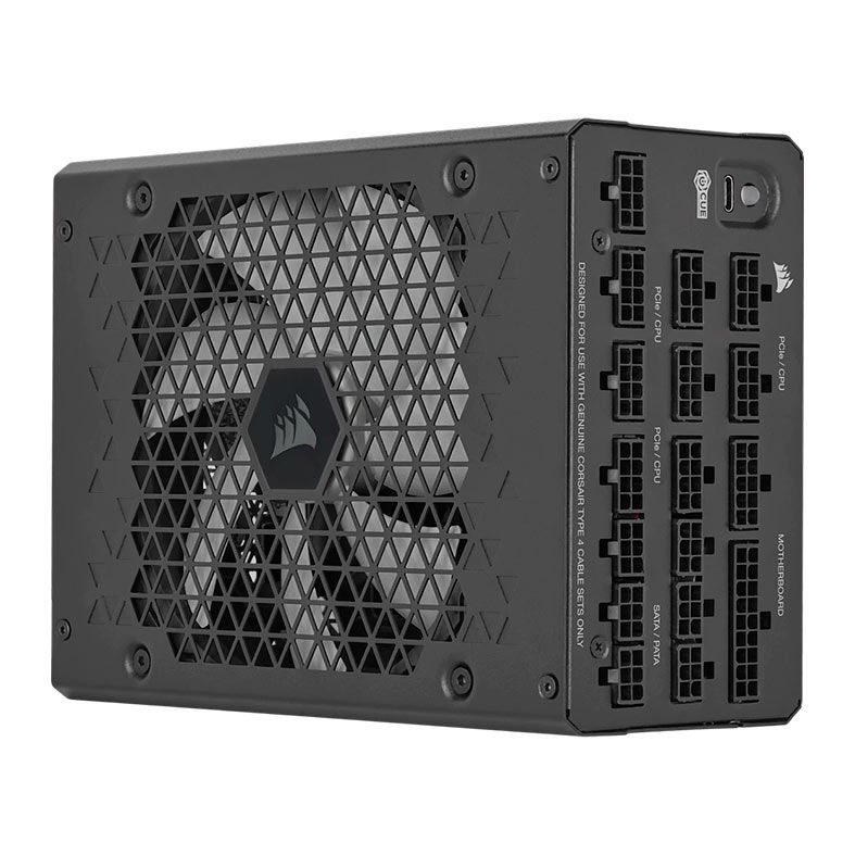 Fonte Corsair HX1200i, 1200W, Full-Modular, ATX 3.1 PCIe 5.1, Cybenetics Platinum, Preto, CP-9020307-BR