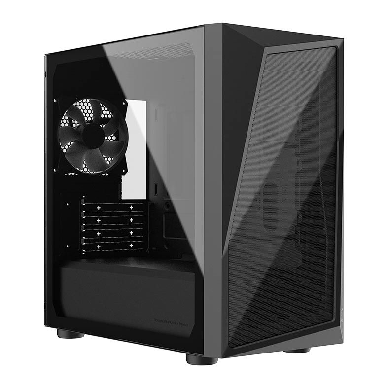 Gabinete Gamer Cooler Master CMP 320L, Mini-Tower, Lateral de Vidro, Com 1 Fan, Preto, CP320-KGNN-S03