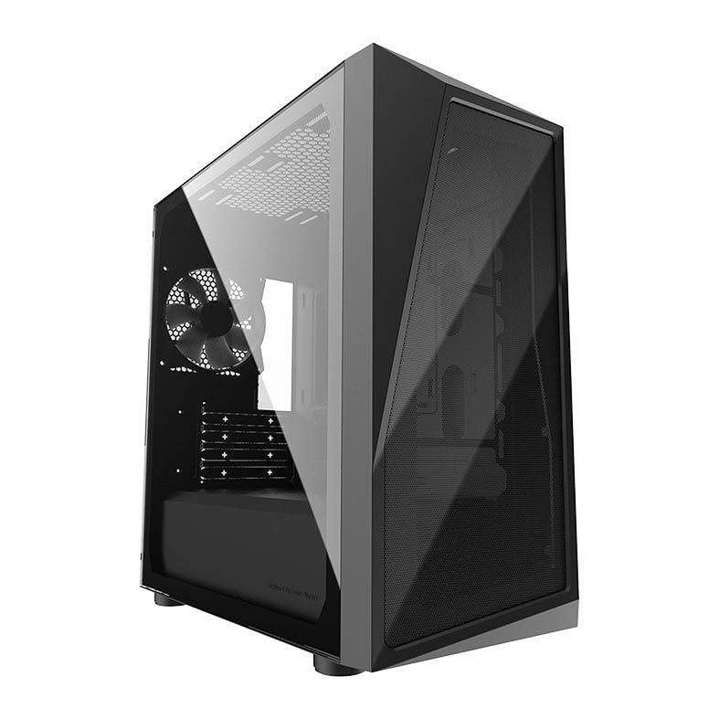Gabinete Gamer Cooler Master CMP 320L, Mini-Tower, Lateral de Vidro, Com 1 Fan, Preto, CP320-KGNN-S03