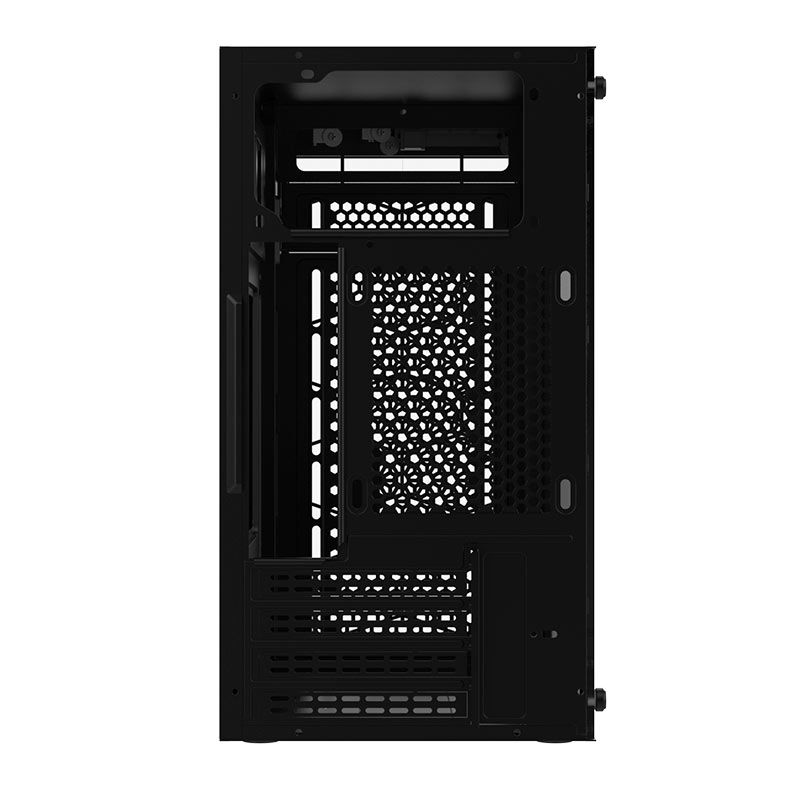 Gabinete Gamer Alseye Crimp, Mid-Tower, Lateral de Vidro, Preto, CRIMP-BK