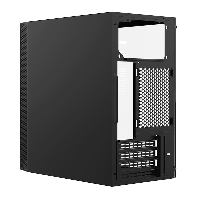 Gabinete Gamer Alseye Crimp, Mid-Tower, Lateral de Vidro, Preto, CRIMP-BK