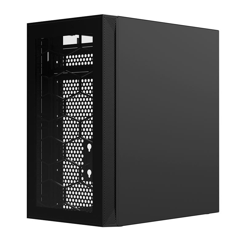 Gabinete Gamer Alseye Crimp, Mid-Tower, Lateral de Vidro, Preto, CRIMP-BK