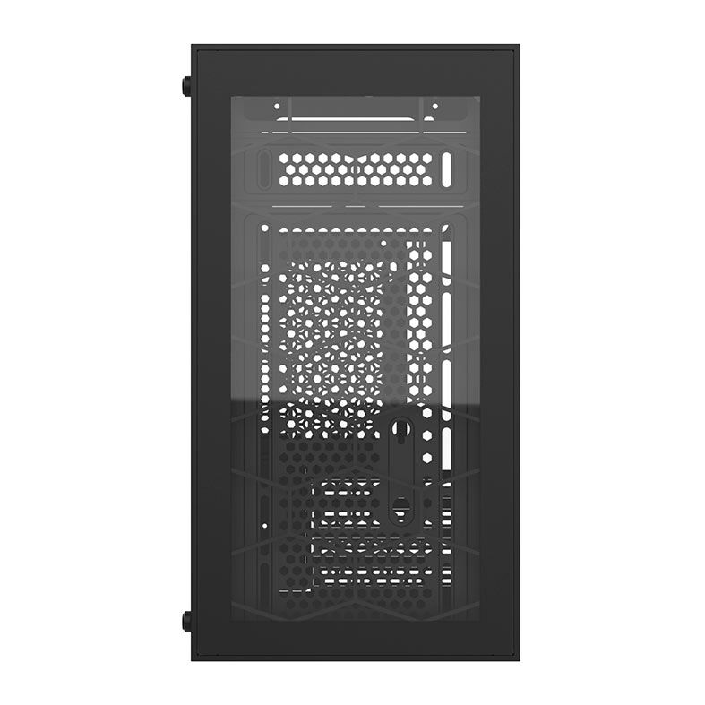Gabinete Gamer Alseye Crimp, Mid-Tower, Lateral de Vidro, Preto, CRIMP-BK
