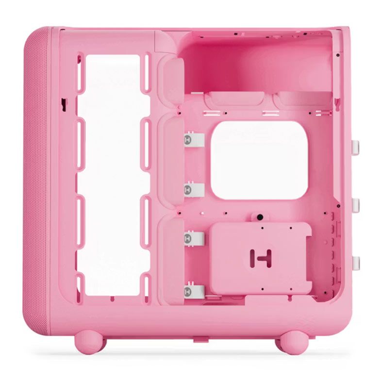 Gabinete Gamer Hyte X50, Mid Tower, Lateral de Vidro, Rosa, CS-HYTE-X50G-SM