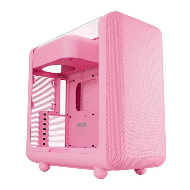 Gabinete Gamer Hyte X50, Mid Tower, Lateral de Vidro, Rosa, CS-HYTE-X50G-SM