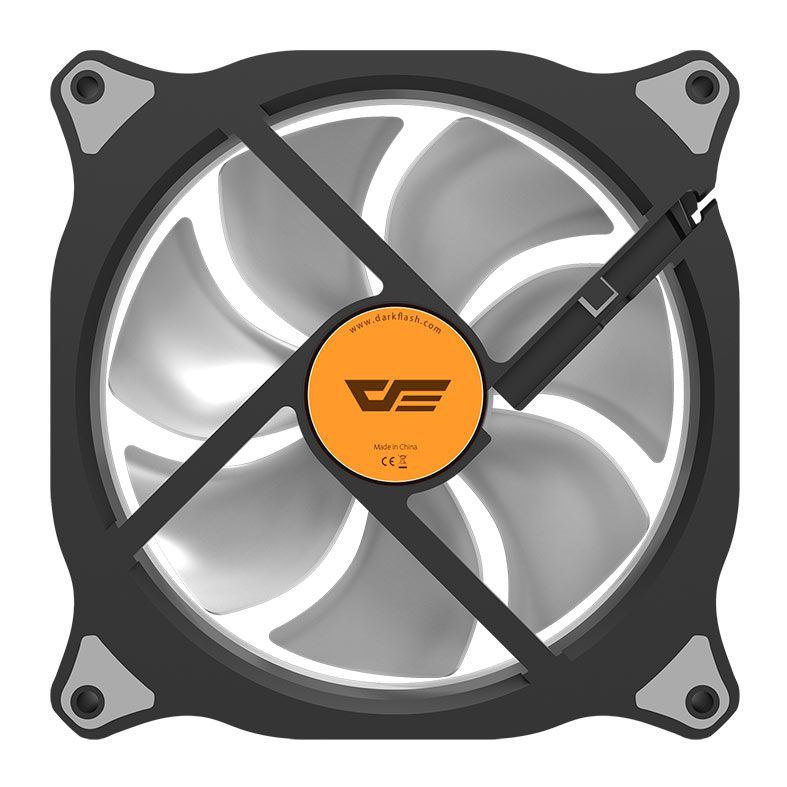 Kit Ventoinhas Aigo DarkFlash CS140 RGB 3x140mm, Com Controladora, CS140-3in1