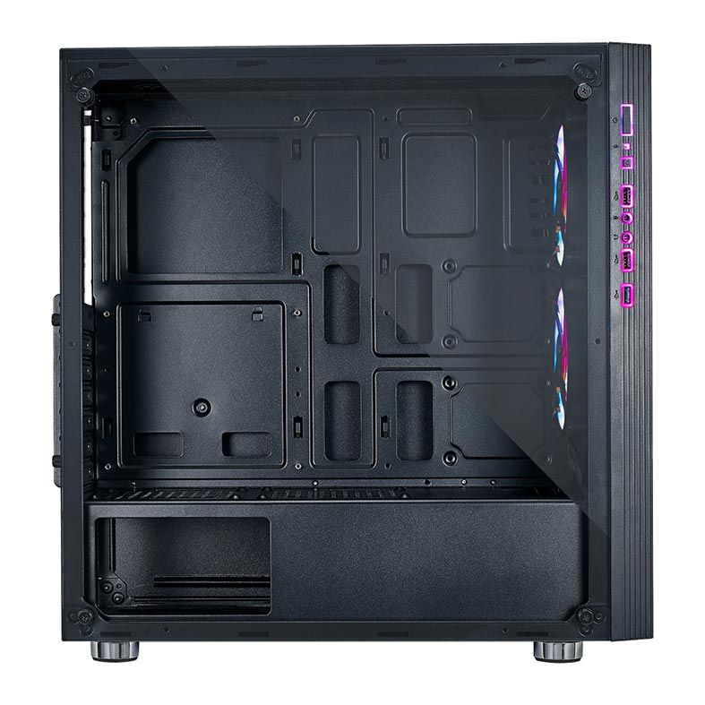Gabinete Gamer AZZA Iris 330 Lateral de Vidro RGB Preto, CSAZ-330DF