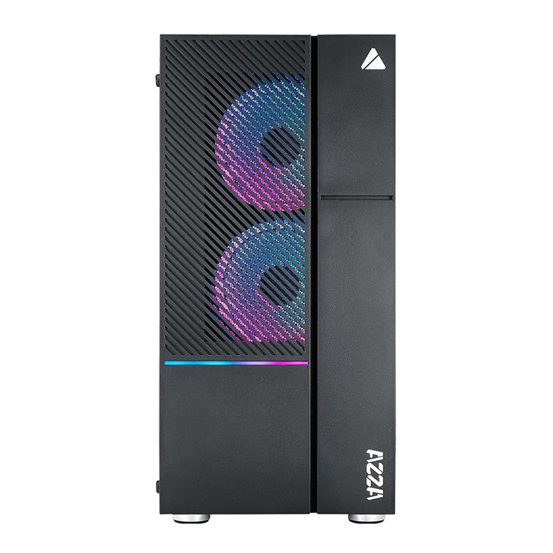 Gabinete Gamer AZZA Iris 330 Lateral de Vidro RGB Preto, CSAZ-330DF
