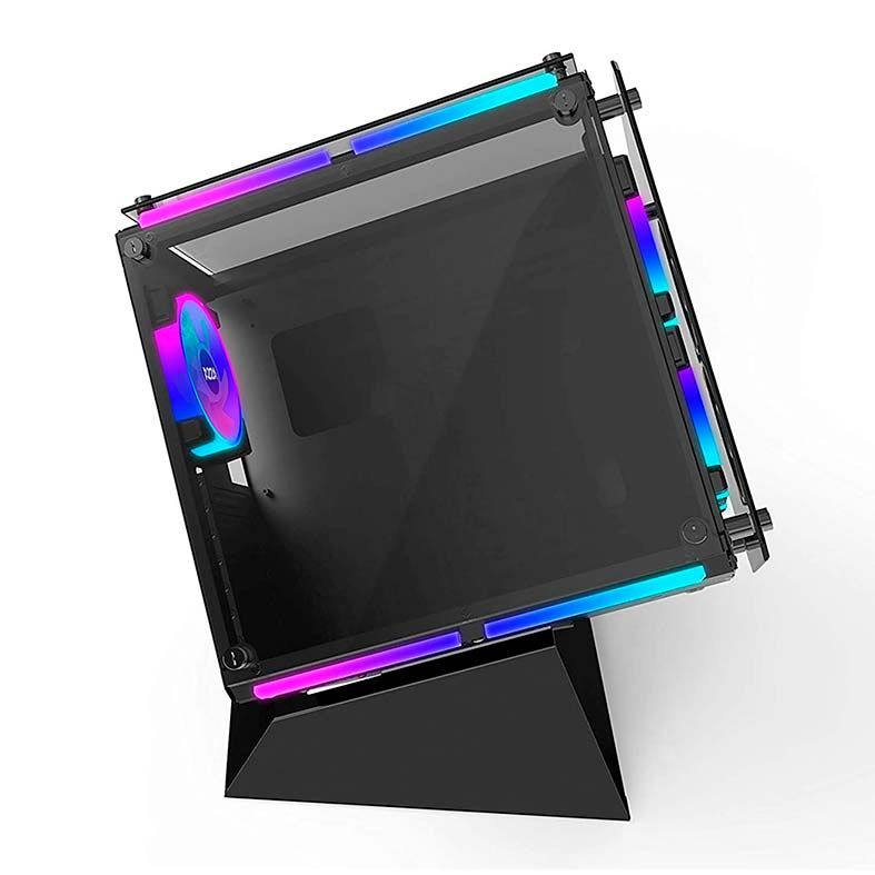 Gabinete Gamer AZZA Cube 802 Lateral de Vidro Fans RGB Preto, CSAZ-802F