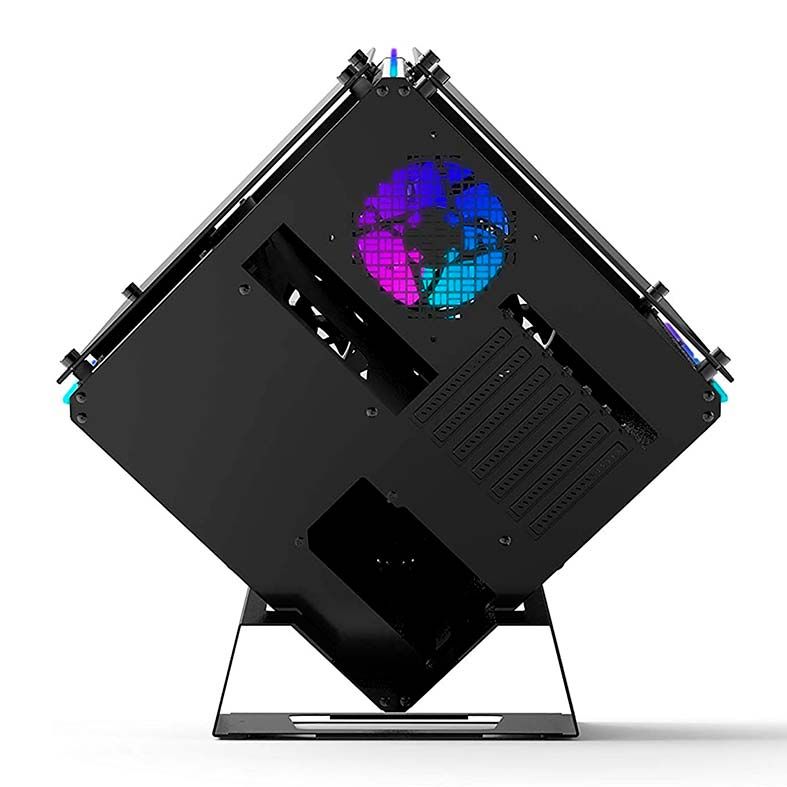 Gabinete Gamer AZZA Cube 802 Lateral de Vidro Fans RGB Preto, CSAZ-802F