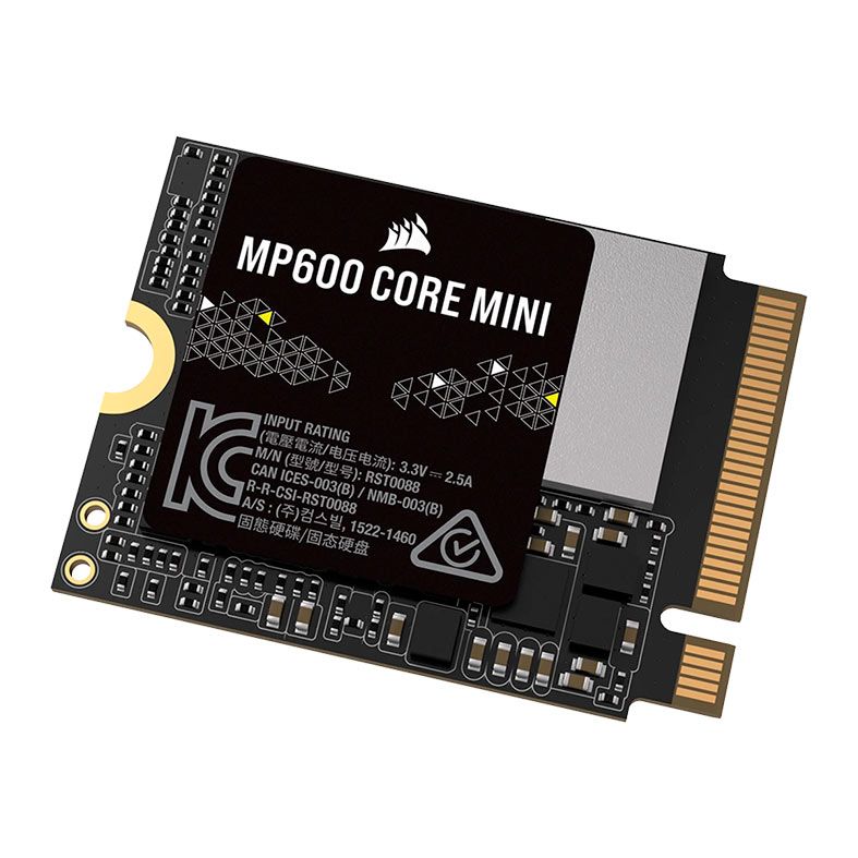 SSD Corsair MP600 Core Mini, 2TB, M.2 2230, PCIe NVMe, Leitura 5000MB/s, Gravacao 3800MB/s, CSSD-F2000GBMP600CMN