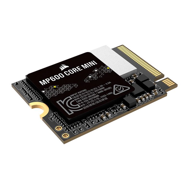 SSD Corsair MP600 Core Mini, 2TB, M.2 2230, PCIe NVMe, Leitura 5000MB/s, Gravacao 3800MB/s, CSSD-F2000GBMP600CMN