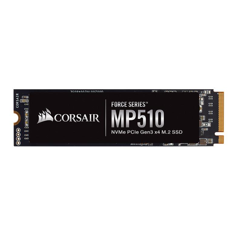 SSD Corsair Force Series MP510, 960GB, M.2 2280, PCIe NVMe, Leitura 3480 MB/s, Gravacao 3000 MB/s, CSSD-F960GBMP510B