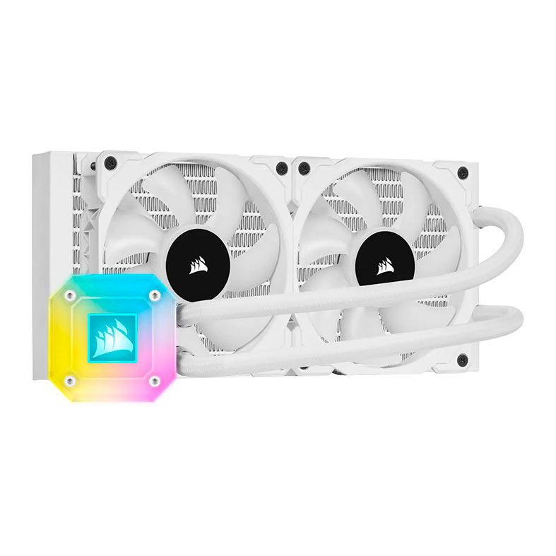 Water Cooler Corsair iCUE H100i Elite Capellix, RGB, 240mm, Branco, CW-9060050-WW