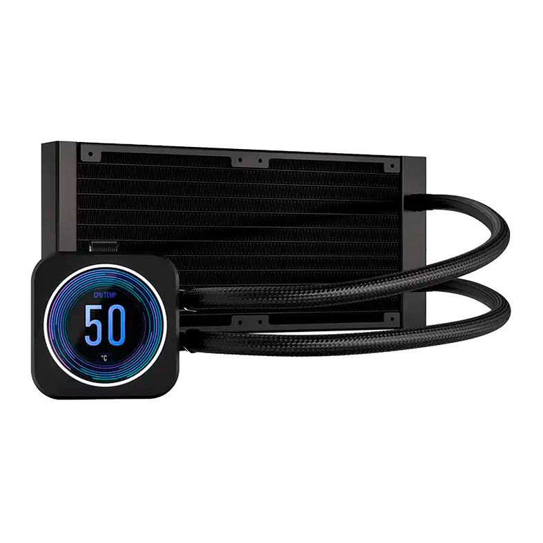Water Cooler Corsair Icue H100i Elite LCD XT, RGB, 240mm, Preto, CW-9060074-WW