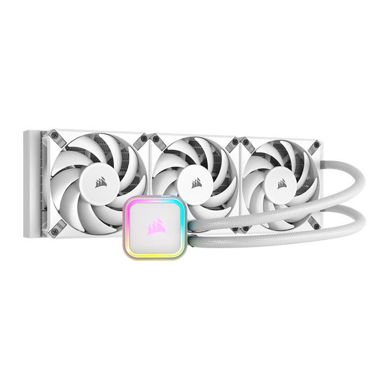 Water Cooler Corsair Icue H150i RGB Elite, 360mm, Branco,CW-9060079-WW