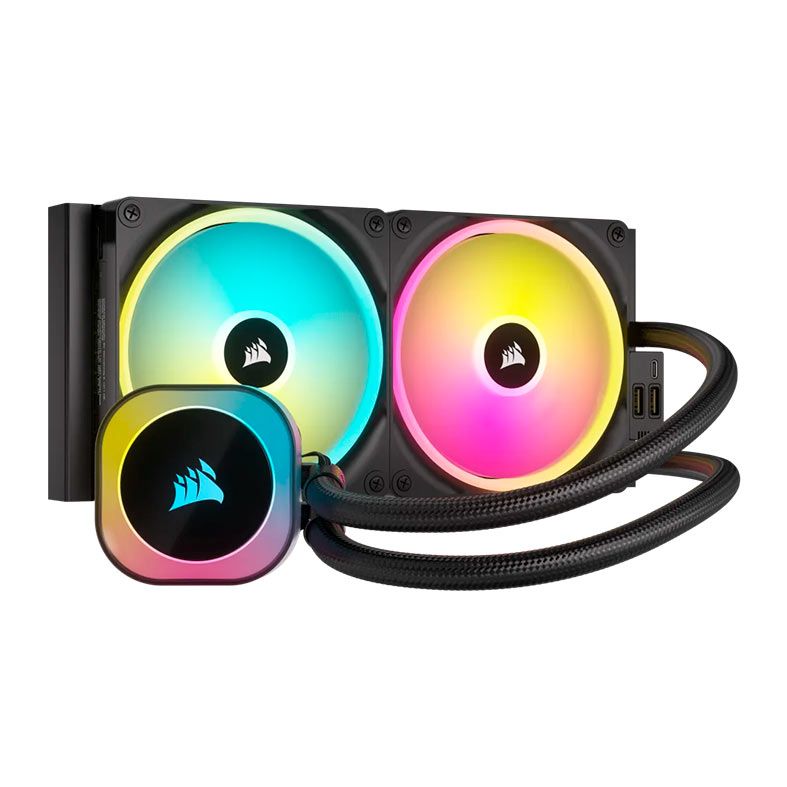 Water Cooler Corsair Icue Link H115i RGB AIO, 280mm, Preto, CW-9061002-WW