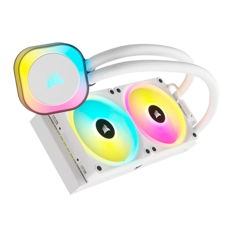 Water Cooler Corsair Icue Link H100i RGB AIO, 240mm, Branco, CW-9061005-WW