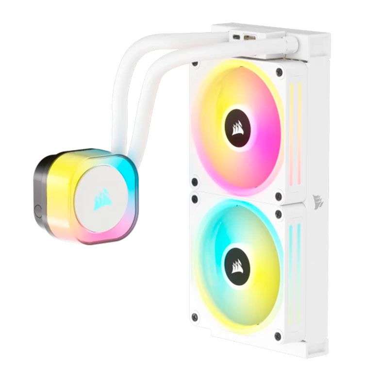 Water Cooler Corsair Icue Link H100i RGB AIO, 240mm, Branco, CW-9061005-WW
